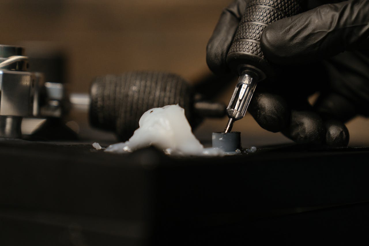 Dövme mürekkebinin yerleşimi